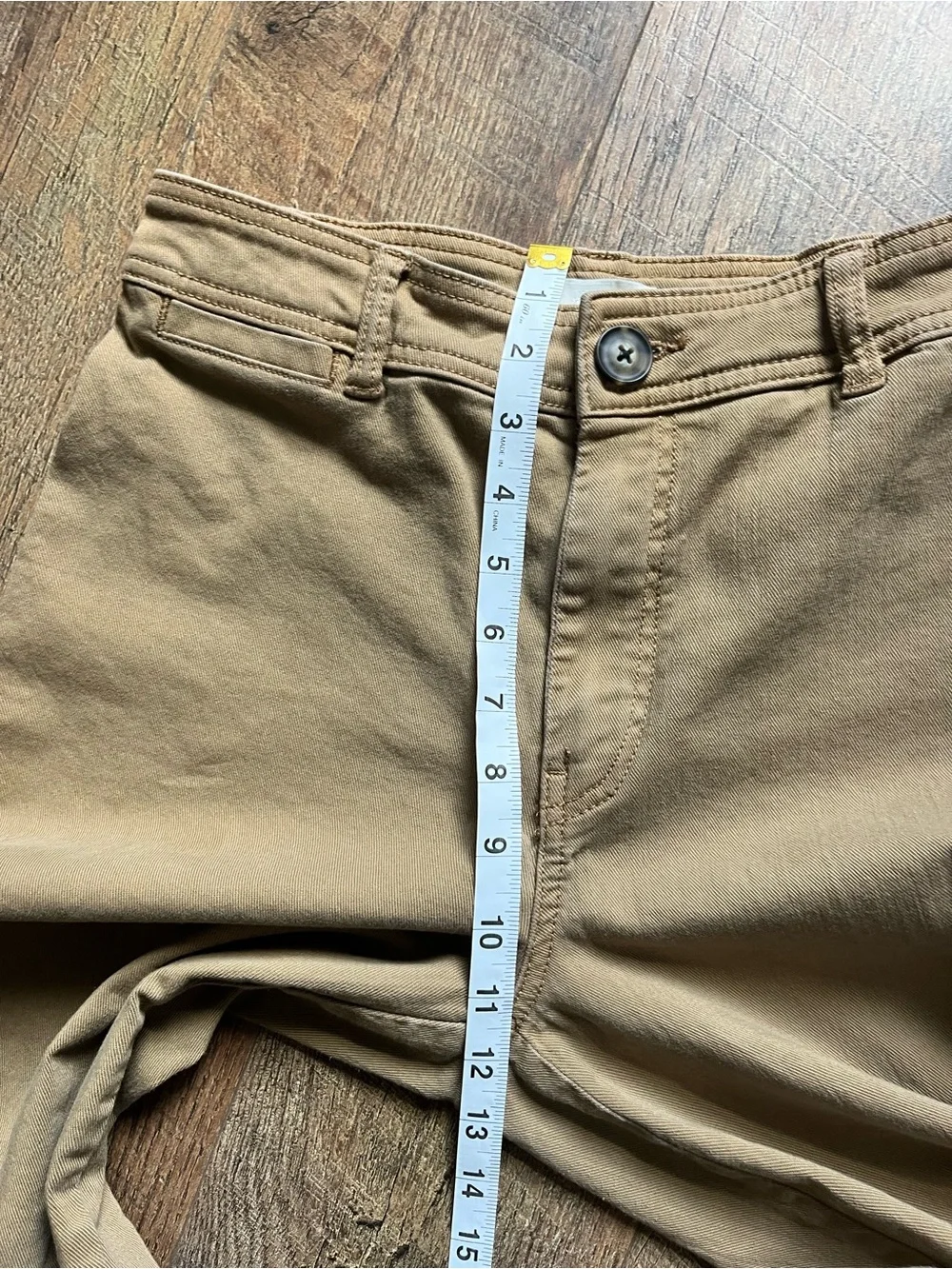 H&M Beige Wide Leg Crop Pants High Rise Utility Trouser Culottes size 8